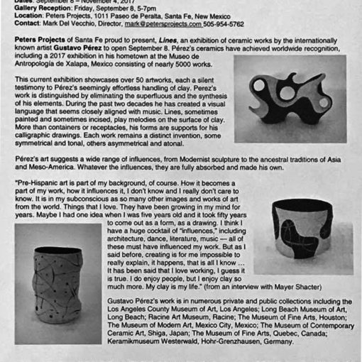 Gustavo Pérez: Lines